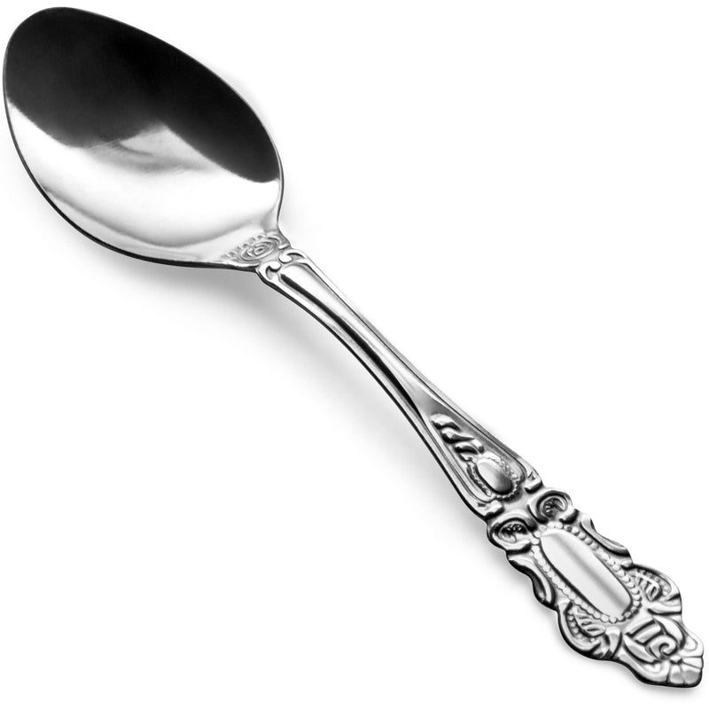 DecorRack 12 pieces Teapoons, Food Grade Stainless Steel Teaspoons, 5.5 inches, Flatware for Home, Restaurant, Dishwasher Safe. (12 Pack) - Image 1
